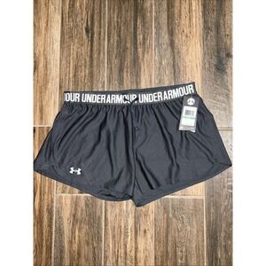 NWT Under Armour Womens Heatgear Running‎ Shorts Gray Size L